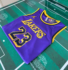 Los Angeles Lakers California Patch Custom Purple Jersey - All Stitched photo review