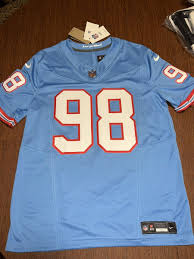 Men's Jeffery Simmons Tennessee Titans Special Vapor Limited Light Blue Jersey - All Stitched photo review