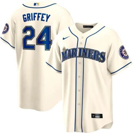 Men Ken Griffey Jr. Seattle Mariners Cream Cream Jersey