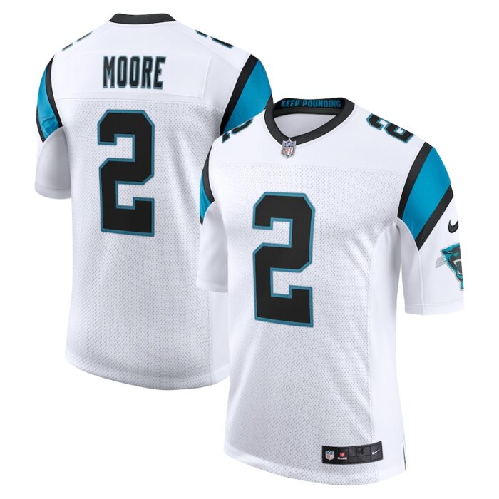 Men's Nike D.J. Moore White Carolina Panthers Vapor Limited Jersey - Image 1