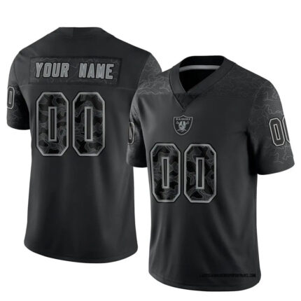 Men’s Las Vegas Raiders 2024 Vapor Limited Custom Black Jersey